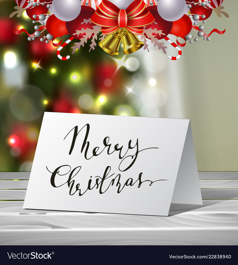 Download Christmas Greeting Card Mock Up Royalty Free Vector Image PSD Mockup Templates