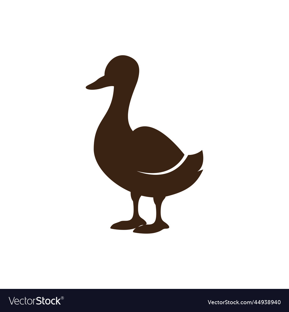 Duck logo Royalty Free Vector Image - VectorStock