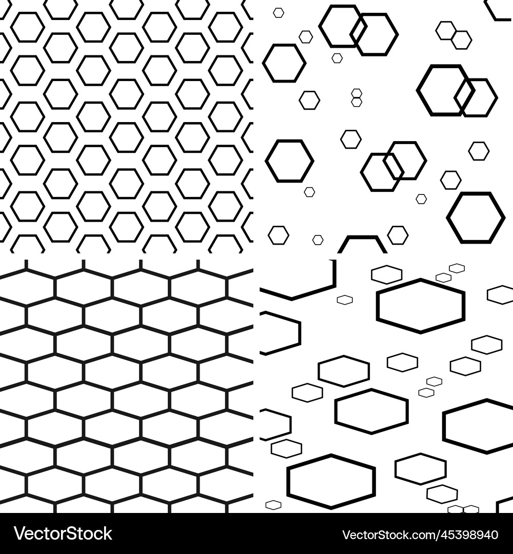 Hexagon background Royalty Free Vector Image - VectorStock