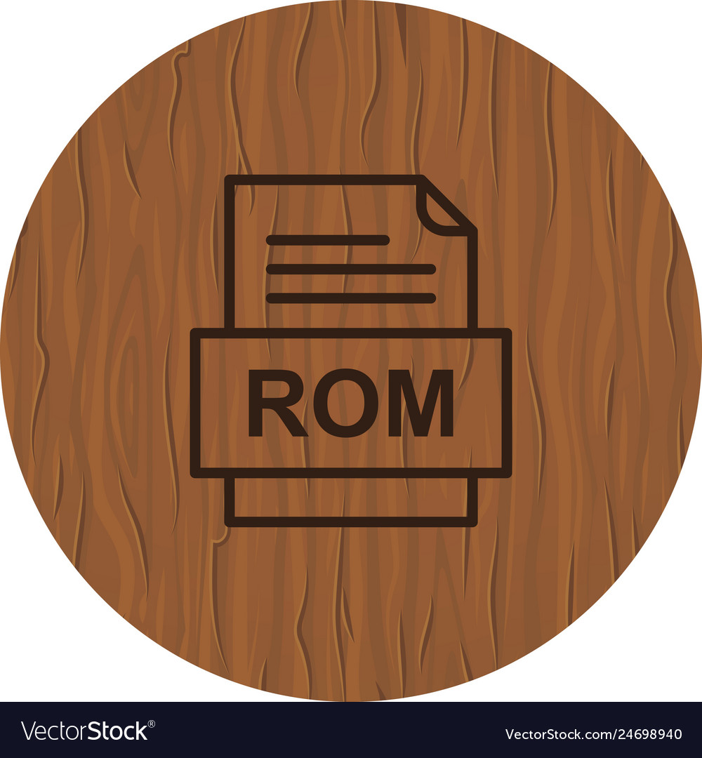 Rom file document icon