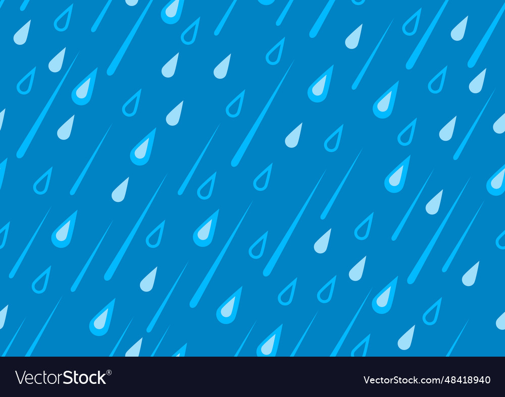 Seamless pattern with rain stylized background Vector Image