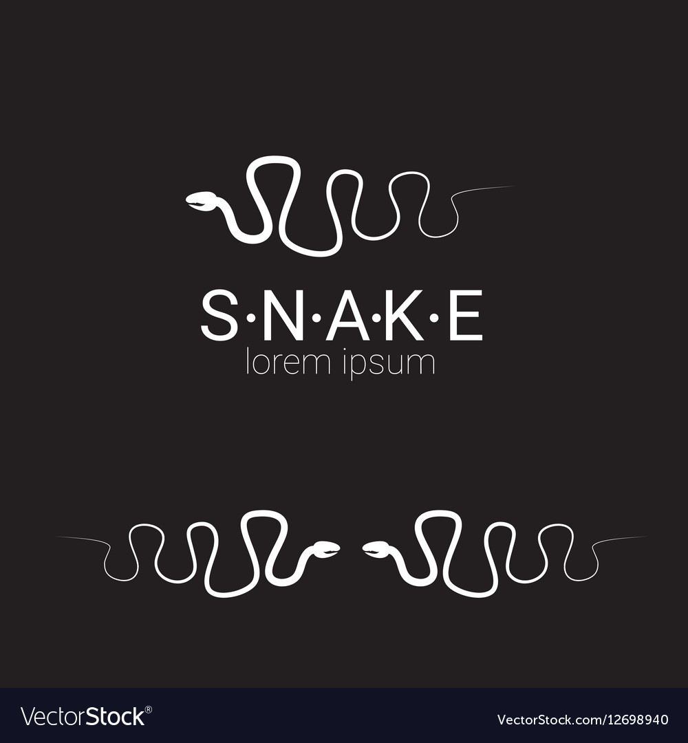 Snake simple logo design element