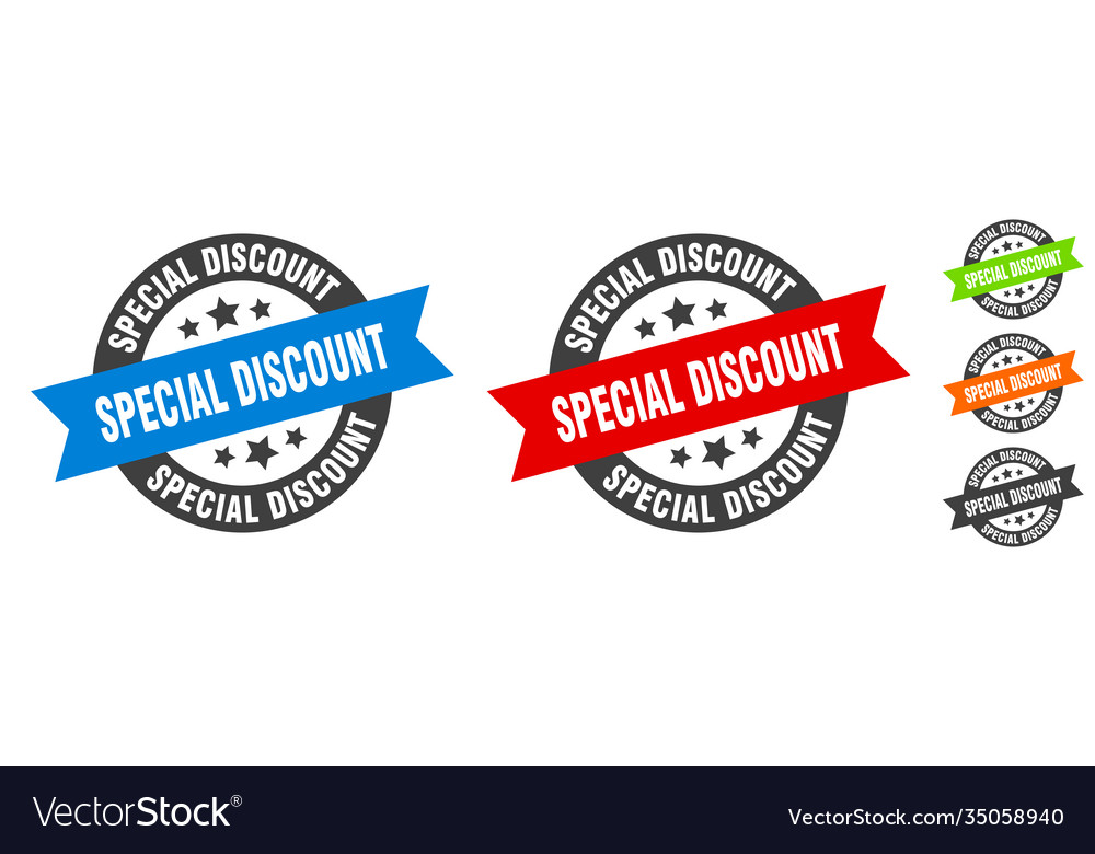 Special discount stamp round