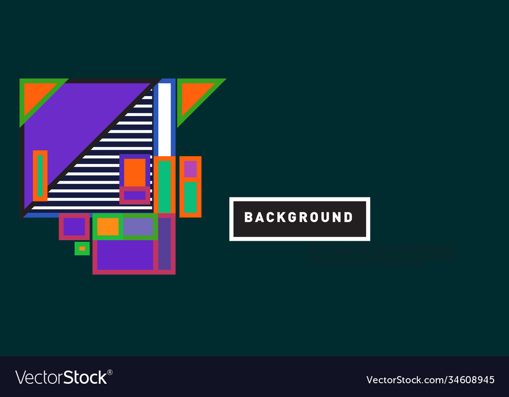 Abstract colorful rectangle background for banner