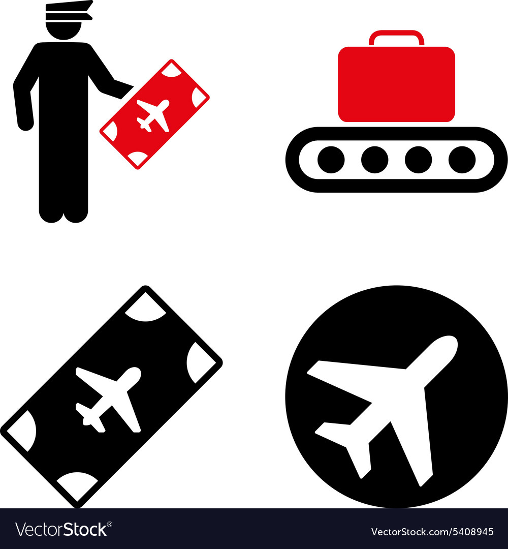 Aviation icon set Royalty Free Vector Image - VectorStock