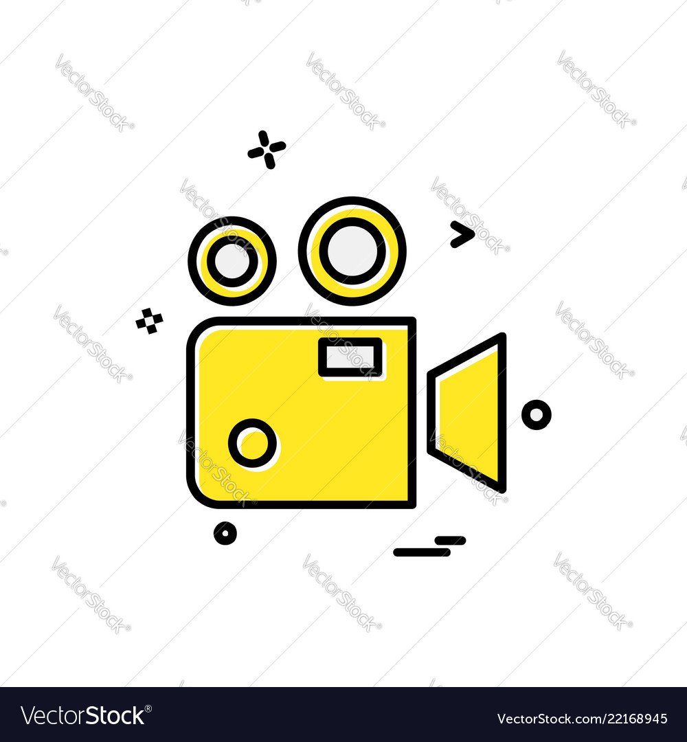 Camcoder icon design Vector Image Camcoder icon design