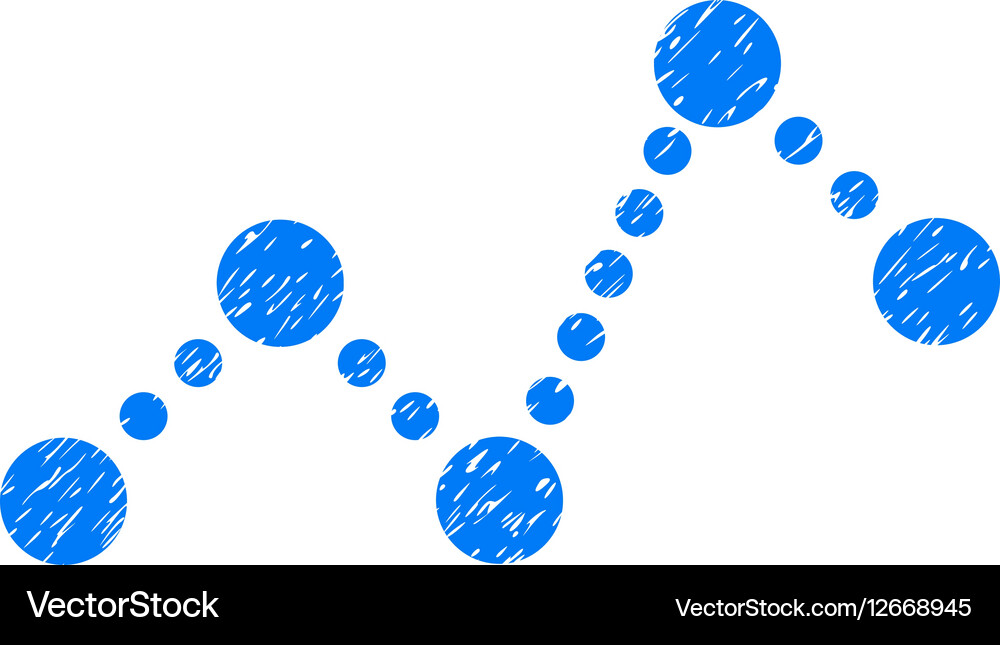 Chart Grainy Texture Icon Royalty Free Vector Image