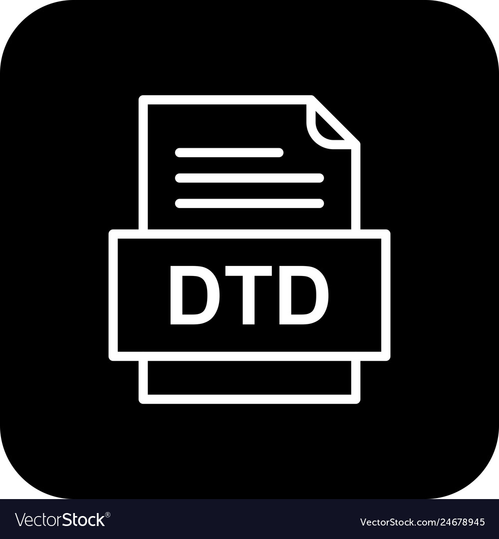 Dtd file document icon