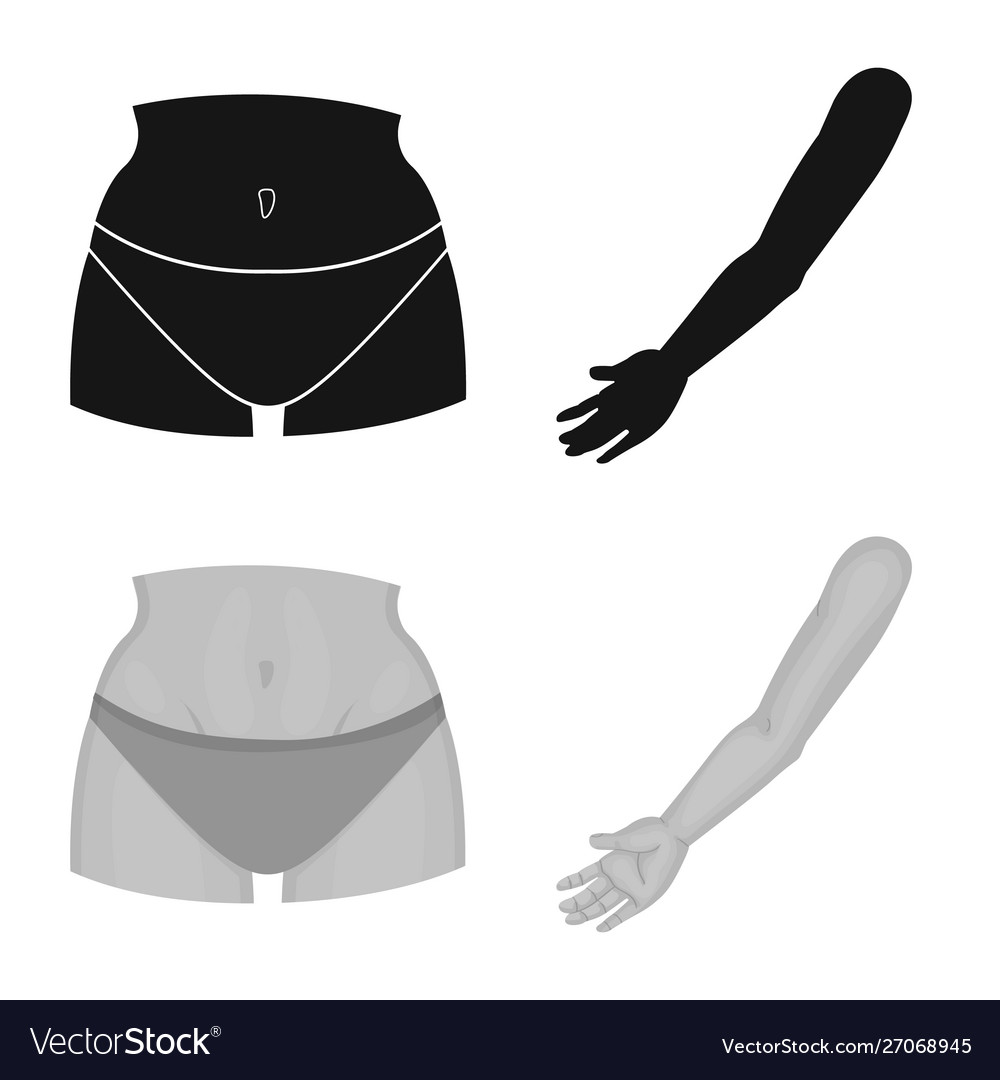 Isolated object body and part symbol set