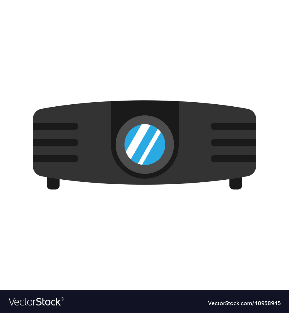 Lcd projector icon design template isolated