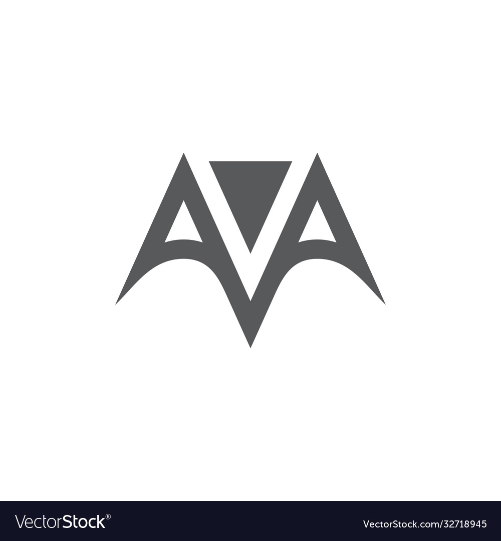 letter vl simple geometric arrows shape logo vector