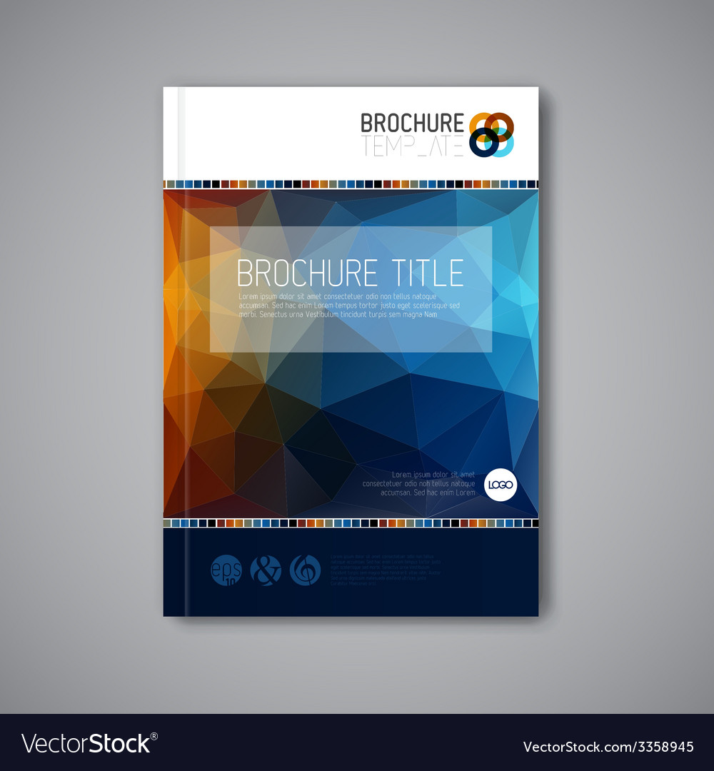 Modern abstract brochure design template