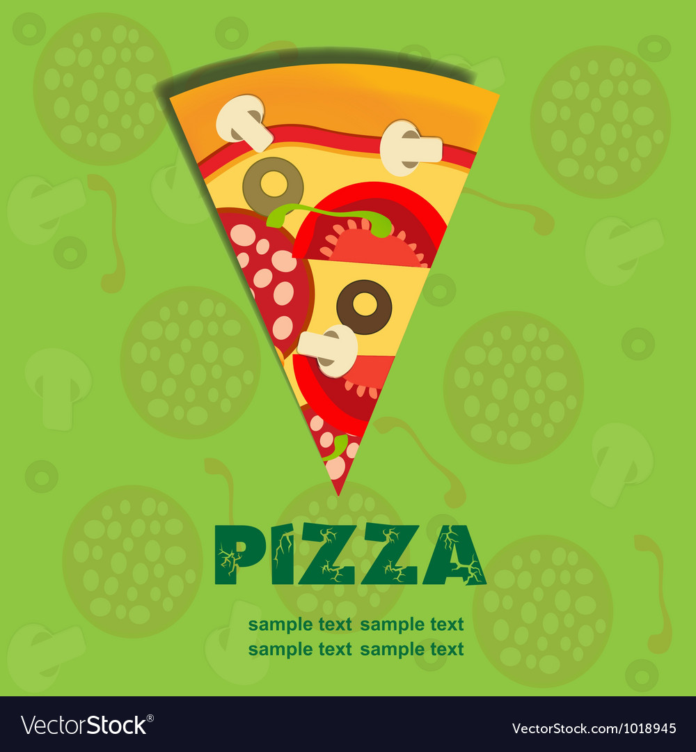 Pizza menu template Royalty Free Vector Image - VectorStock