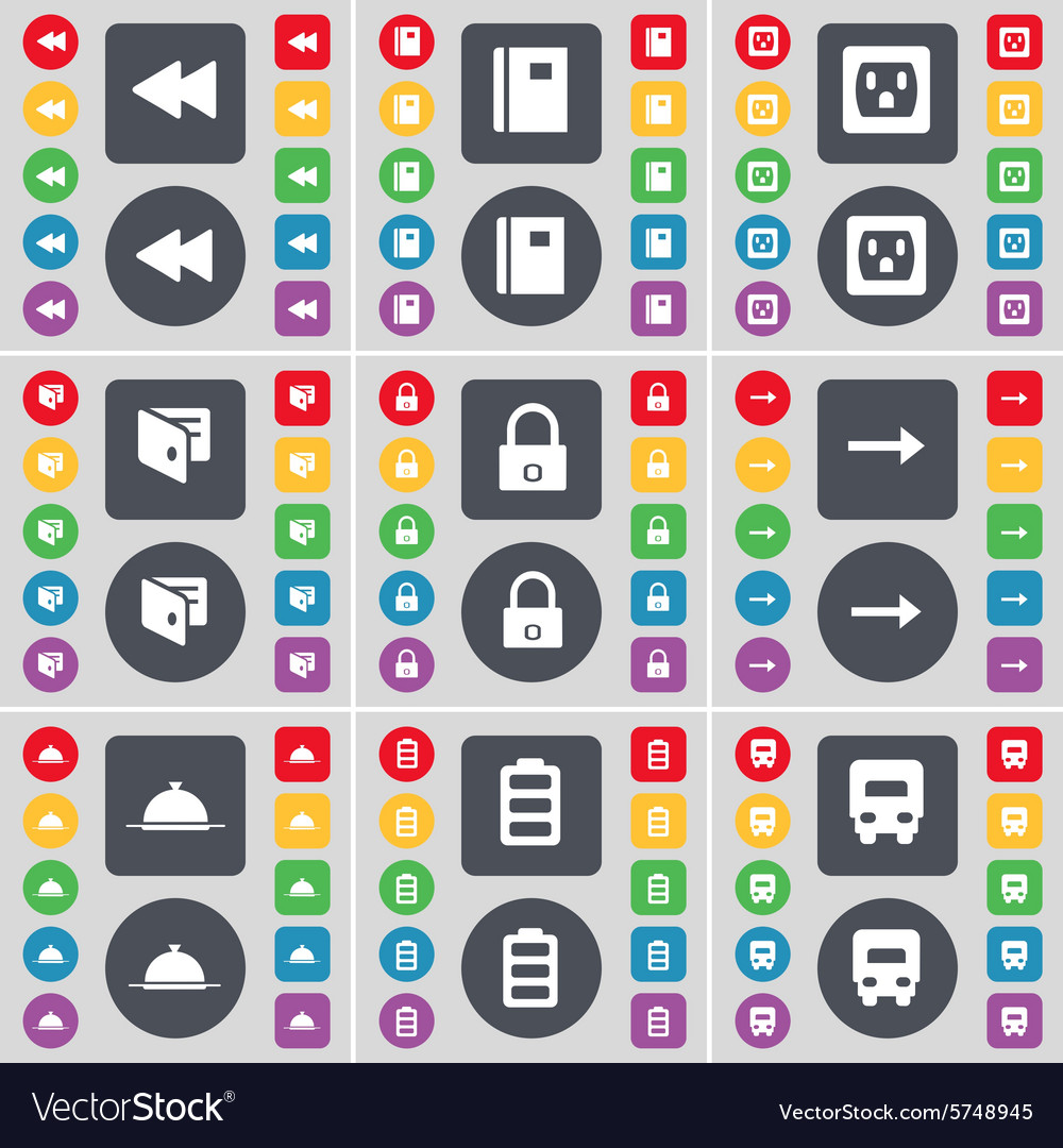 Rewind dictionary socket wallet lock arrow right