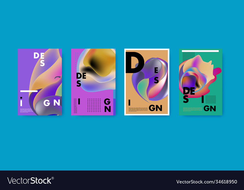 Abstract colorful liquid and fluid pattern Vector Image Abstract colorful liquid and fluid pattern
