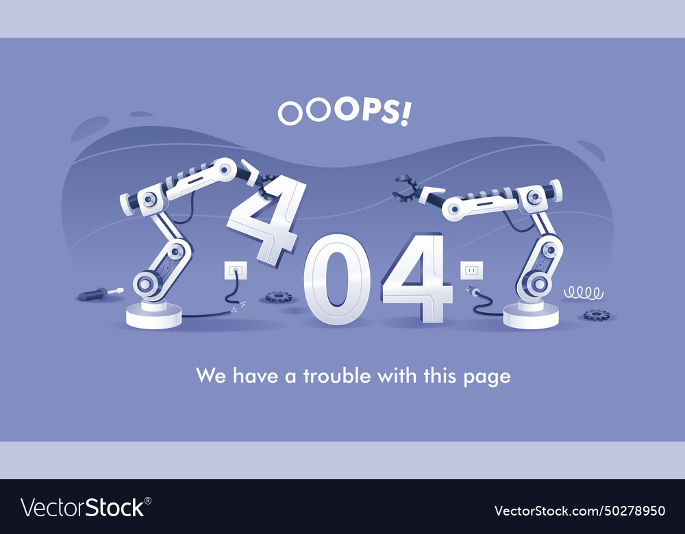 Error page 404 concept art design
