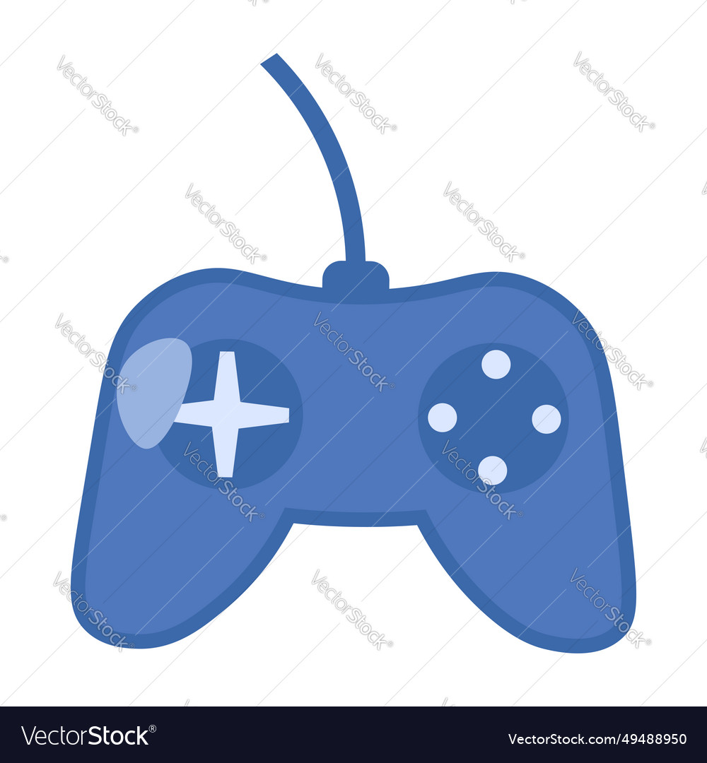 Flat e waste broken game joystick controller icon
