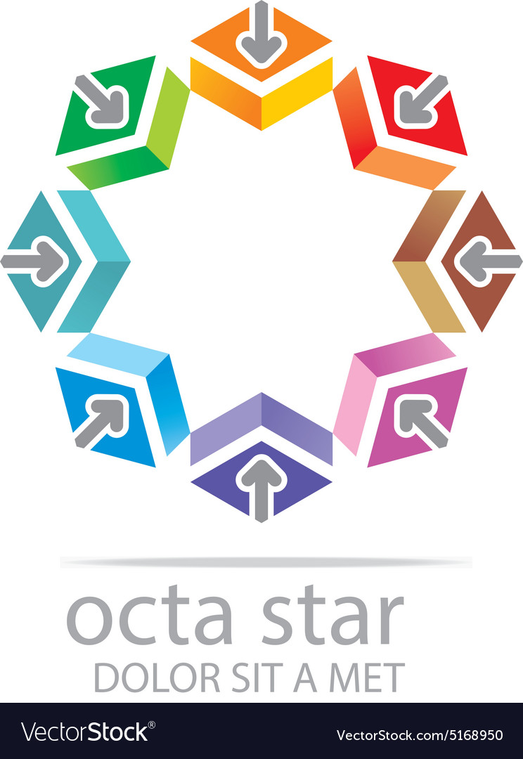 Penta house arrow design icon symbol star