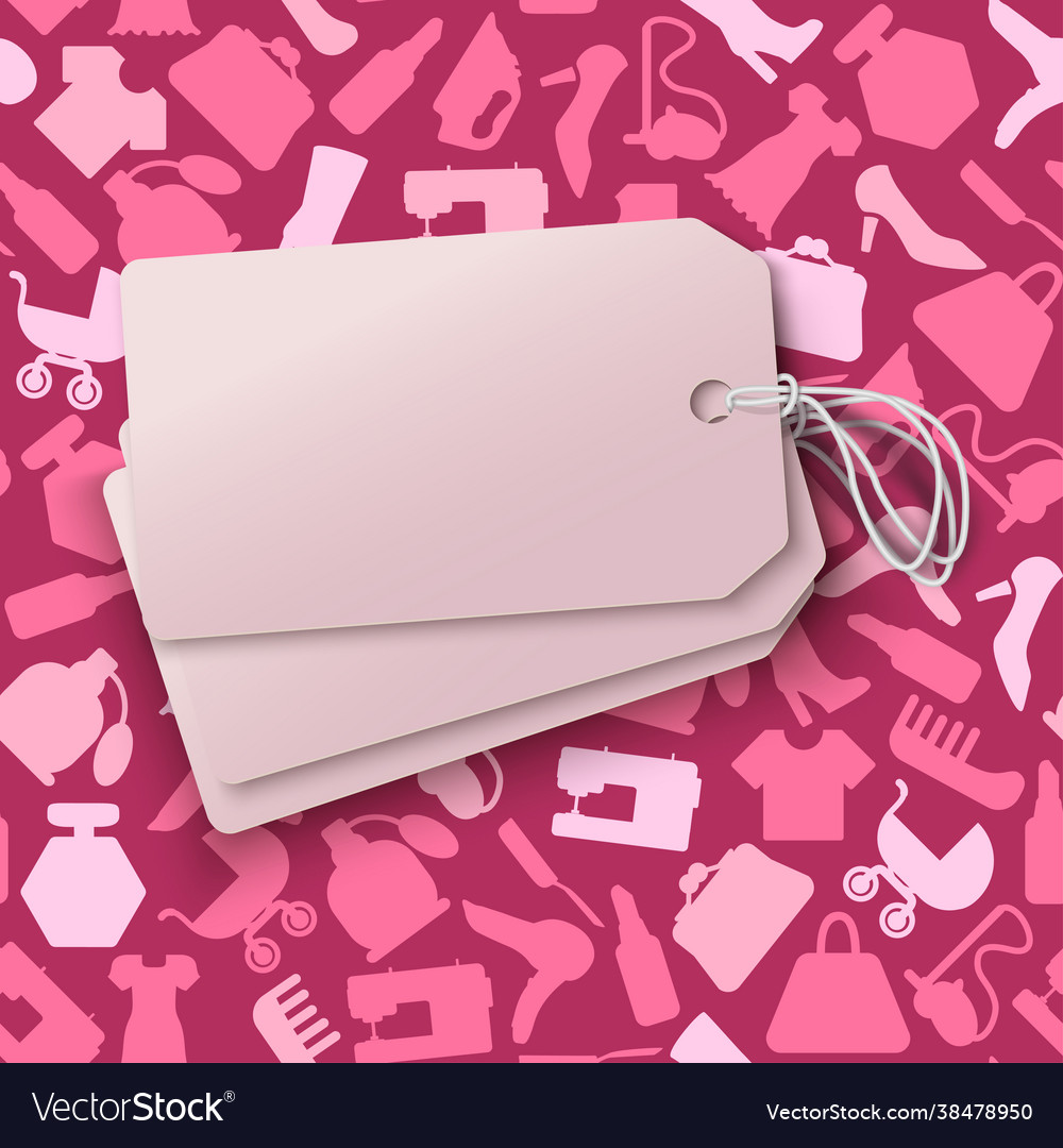 Shopping icons seamless pattern with theme