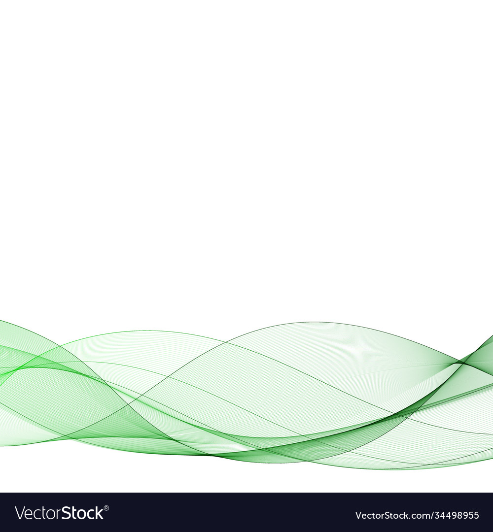 Abstract green wave with shadow design Royalty Free Vector