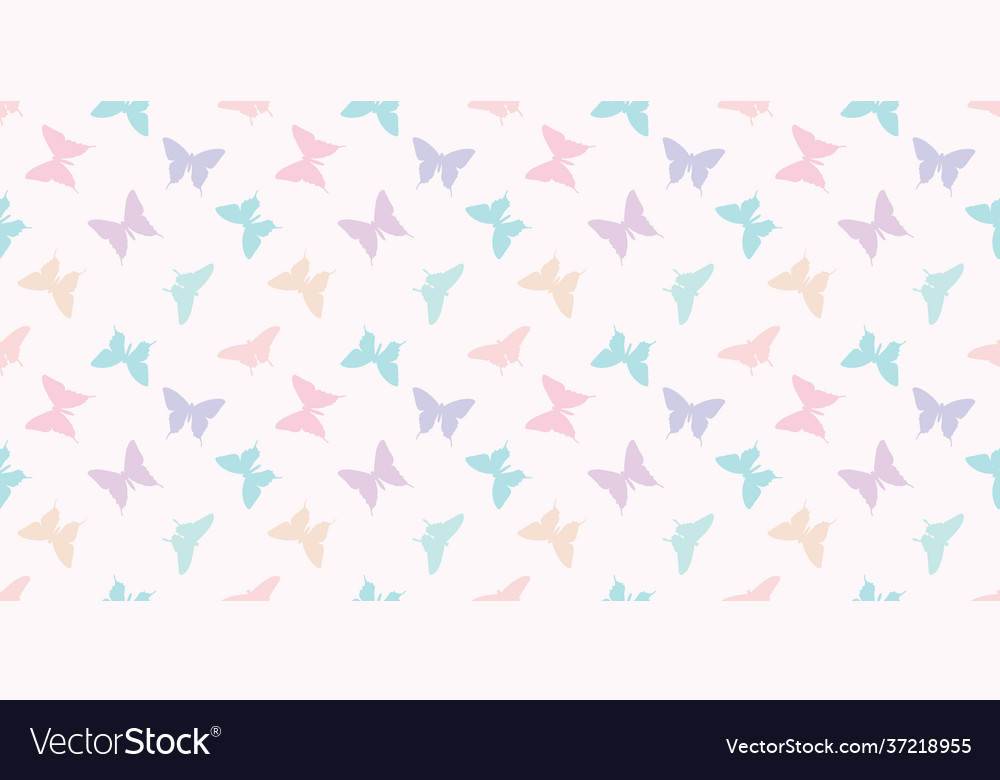 Butterfly silhouette seamless pattern background