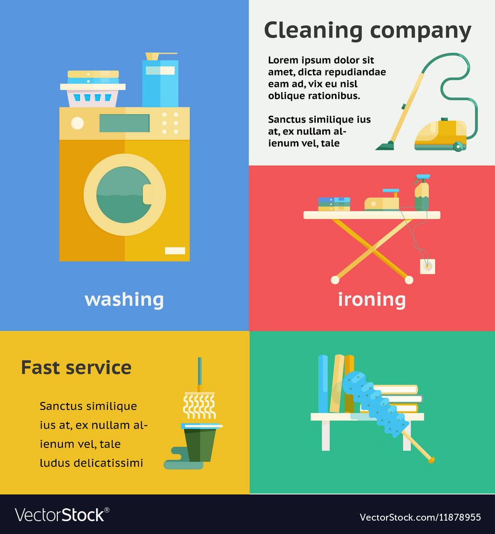 cleaning company banners set royalty free vector image cleaning company ads