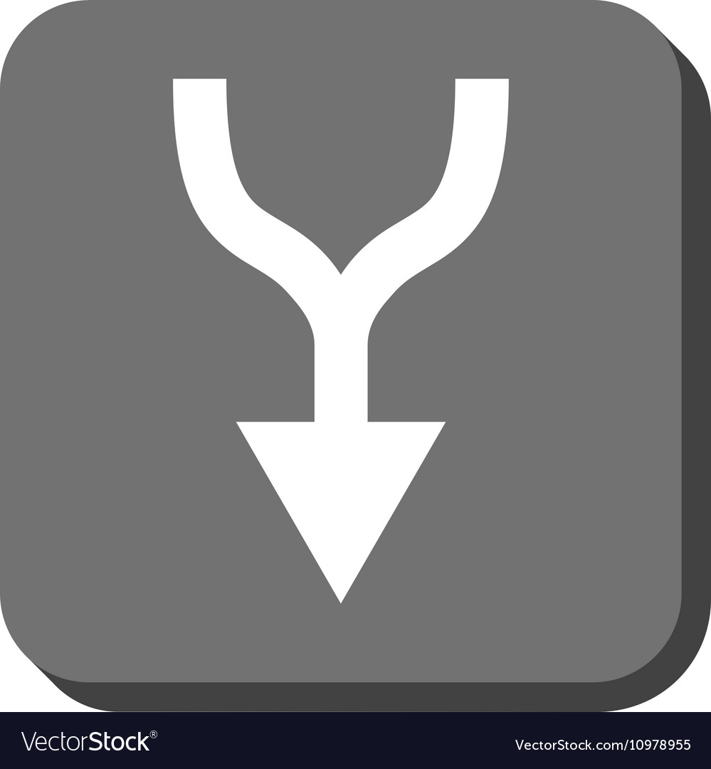 Combine arrow down rounded square icon