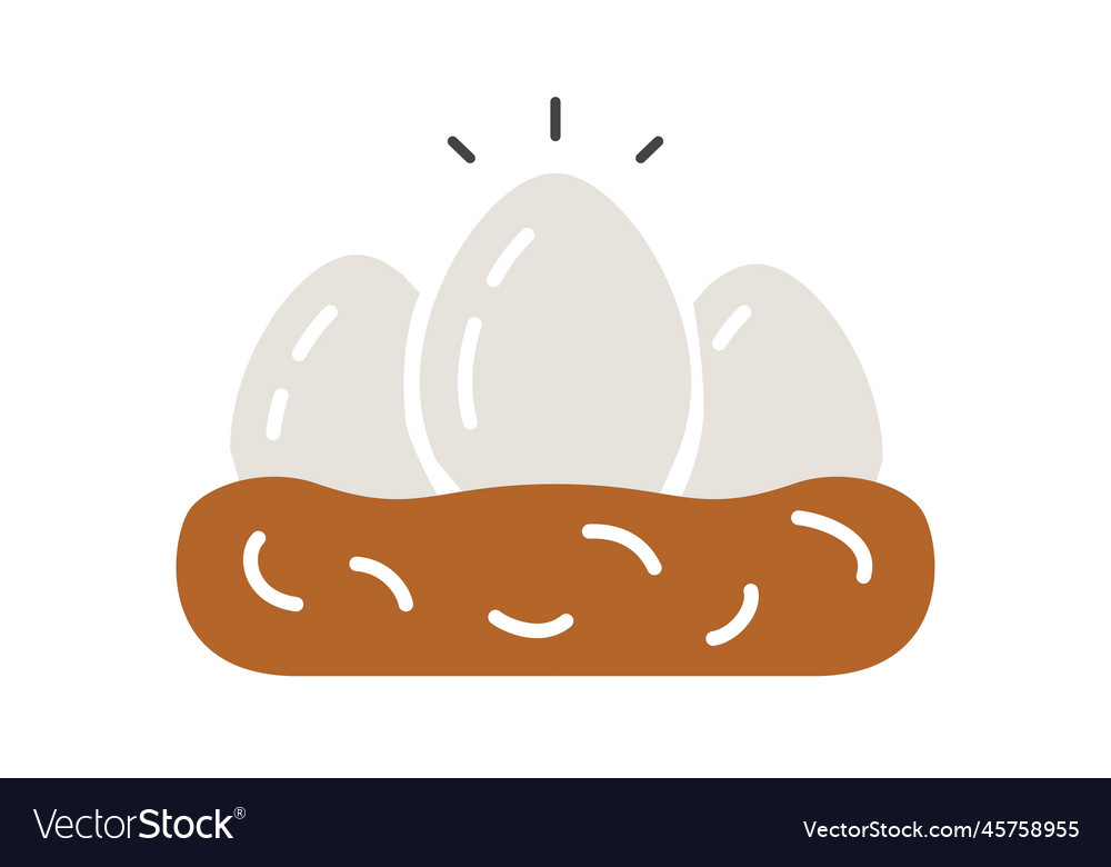 Eggs in nest color icon