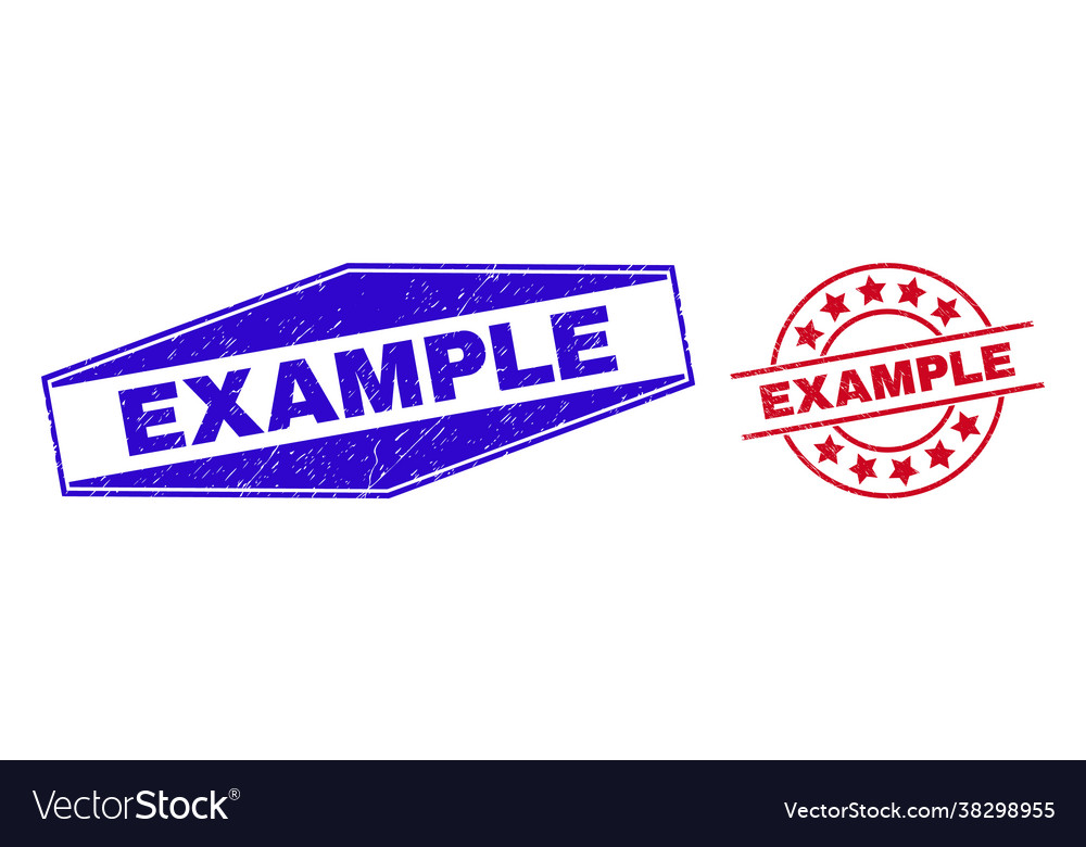 Example rubber seals in circle and hexagon forms