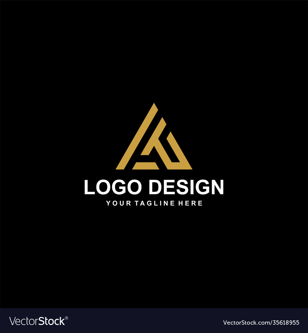 Mountain gold logo design adventure