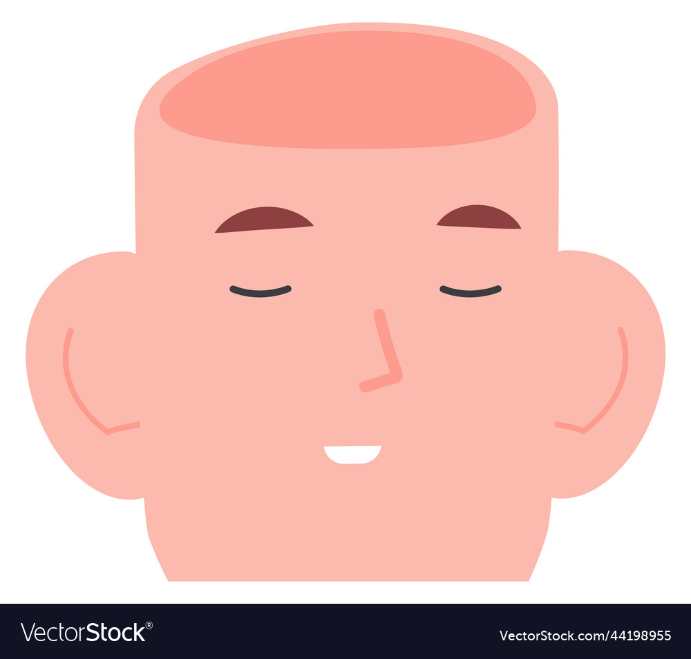 relaxed cartoon face