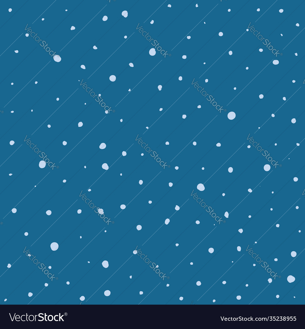 Seamless pattern hand drawn white snow flakes vector image Seamless pattern hand drawn white snow flakes