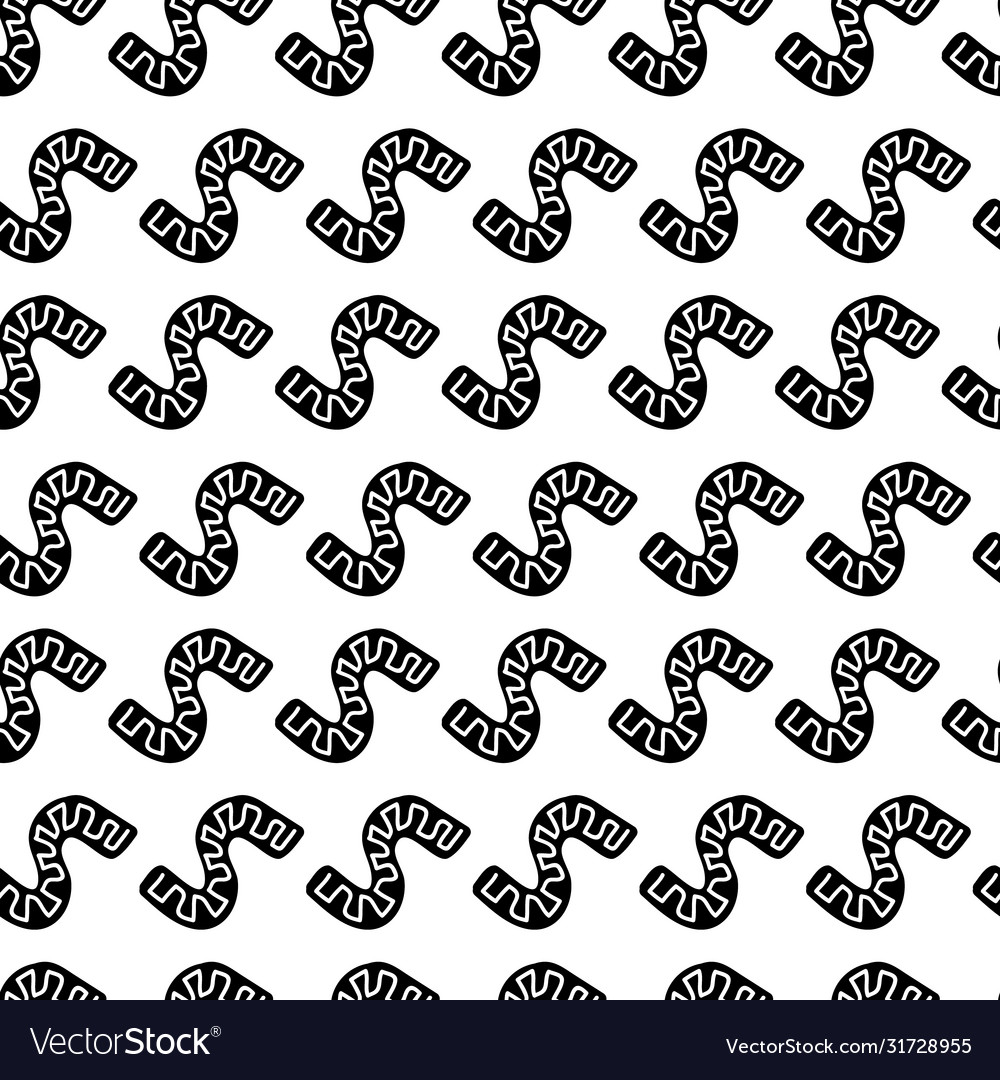 Seamless pattern in form curved vector image Seamless pattern in form curved