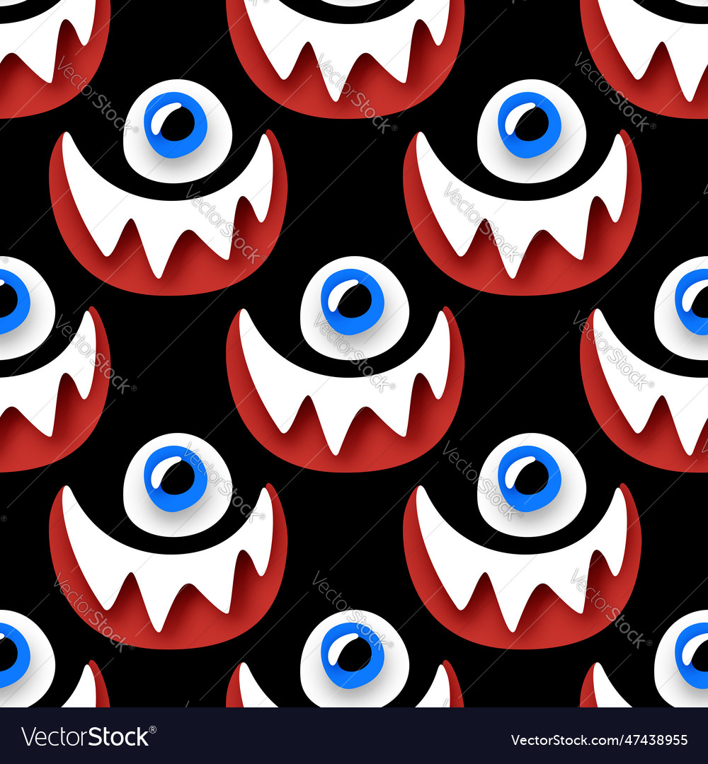 Seamless pattern with psyhodelical print vector image Seamless pattern with psyhodelical print