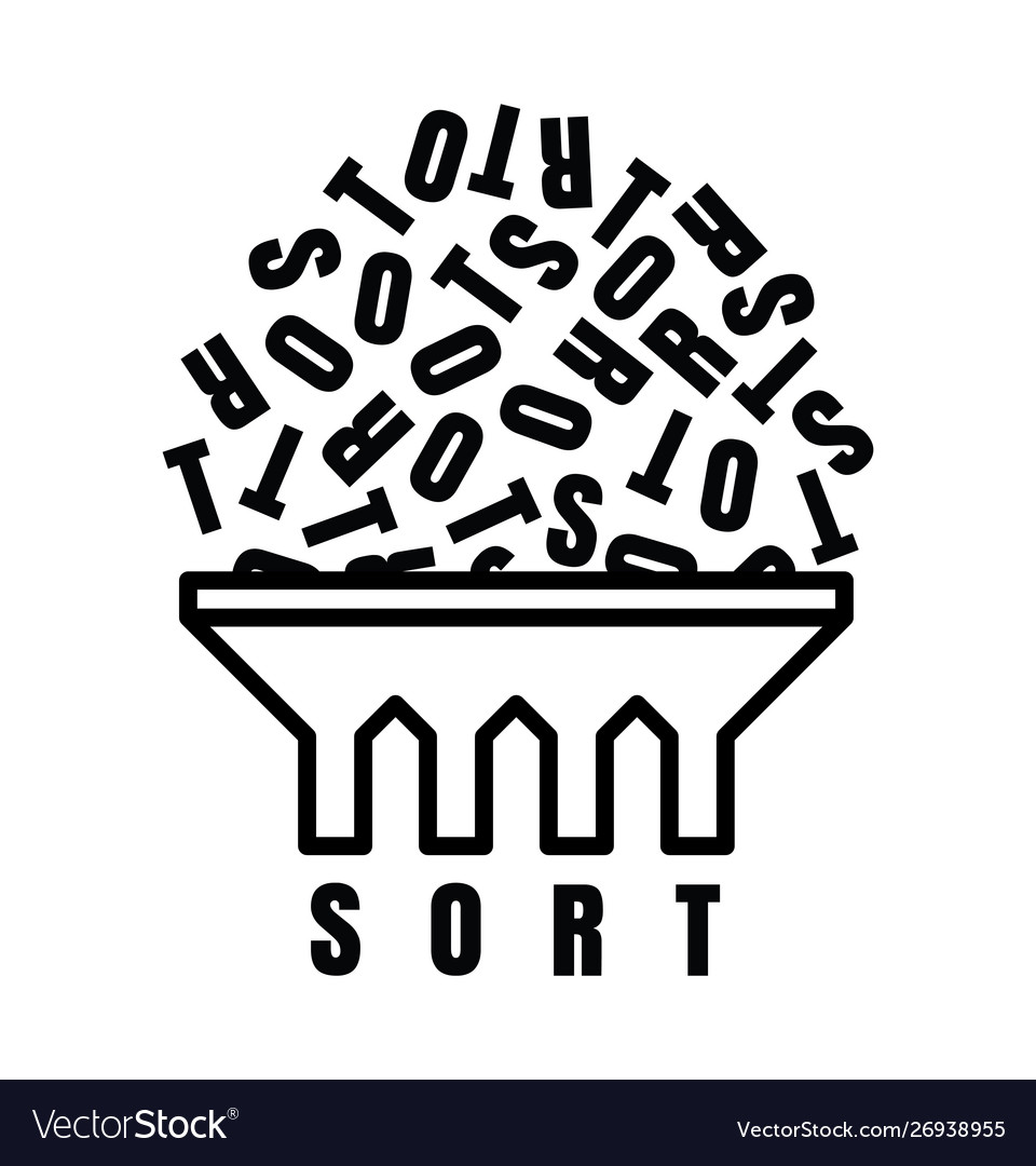 Simplifying complex confusion with word sort vector image Simplifying complex confusion with word sort