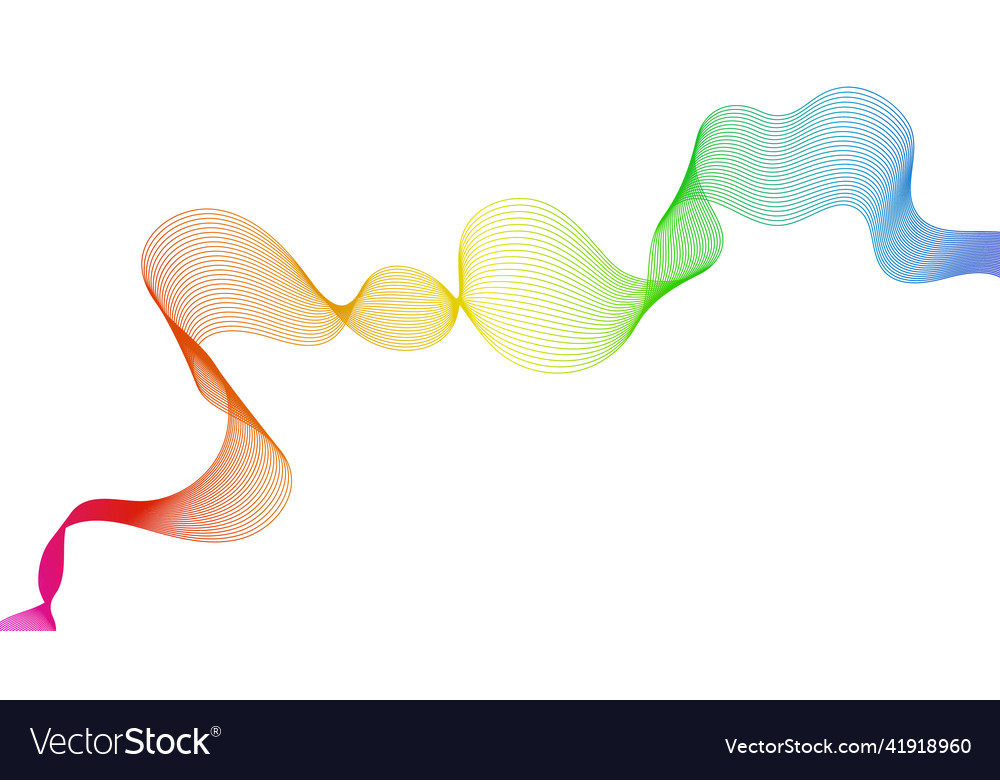 Abstract backdrop with wave gradient lines