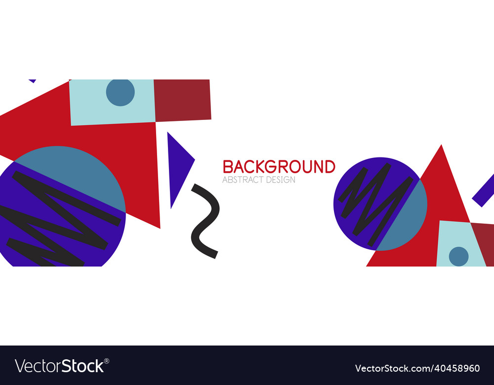 Abstract background blocks lines triangles vector image Abstract background blocks lines triangles