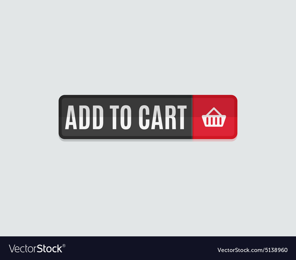 Add to cart web button online shopping flat