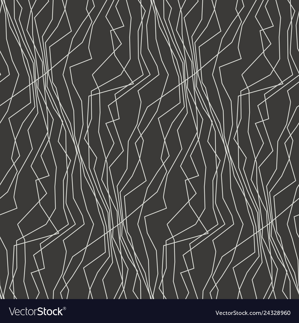 Angled sketch lines and waves seamless pattern vector image Angled sketch lines and waves seamless pattern