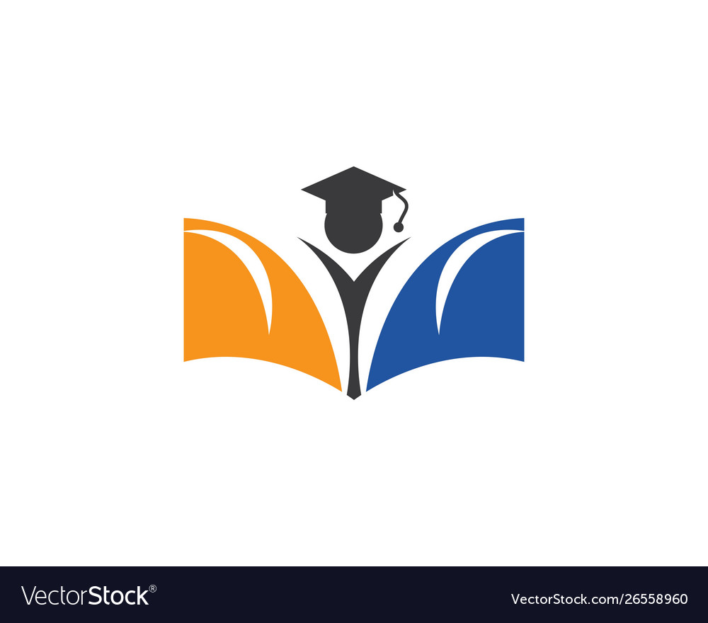 Education logo template Royalty Free Vector Image