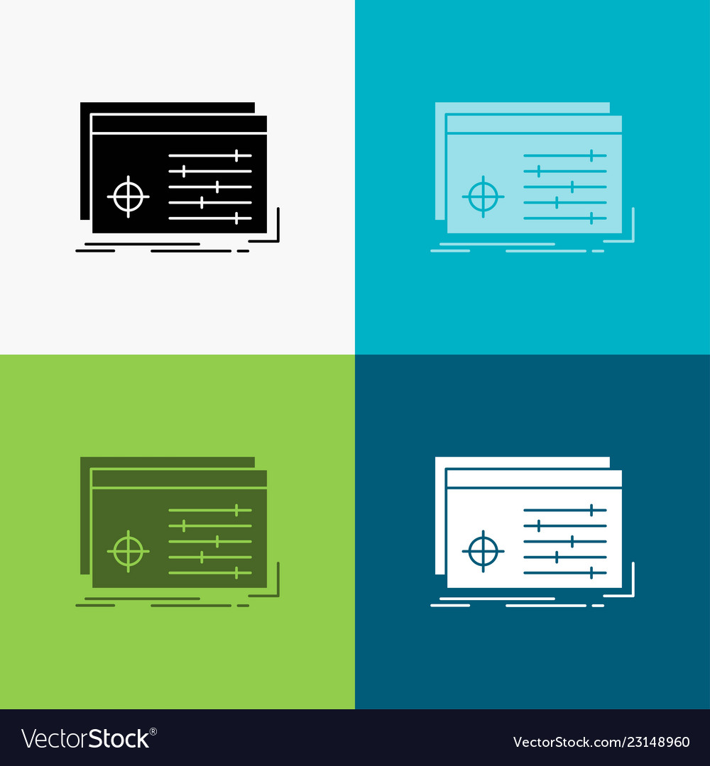 File object processing settings software icon vector image File object processing settings software icon
