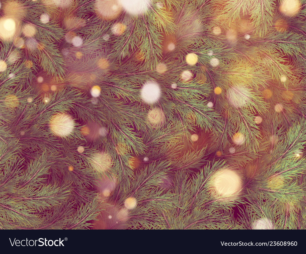 Golden bokeh hell garland auf christmas baum eps