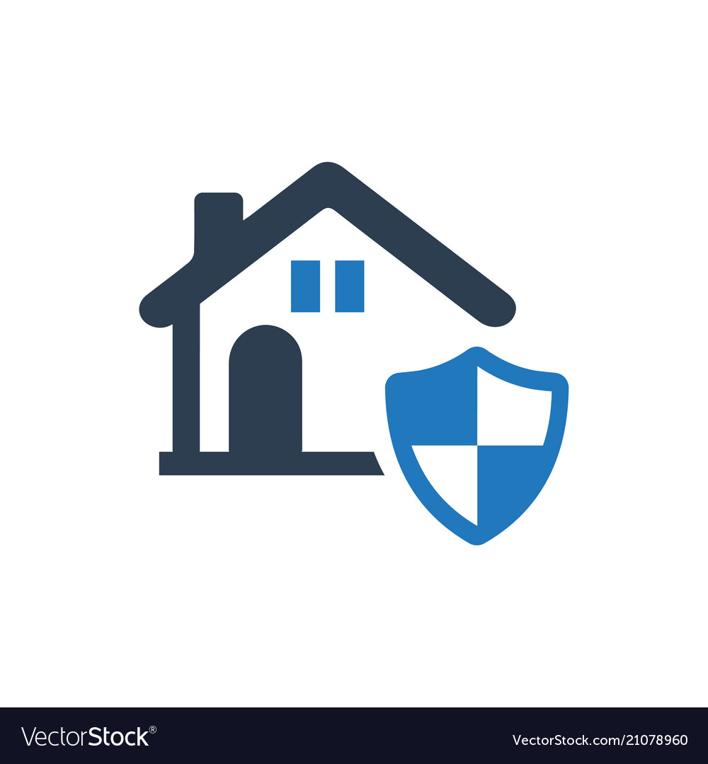 Home security icon Royalty Free Vector Image - VectorStock