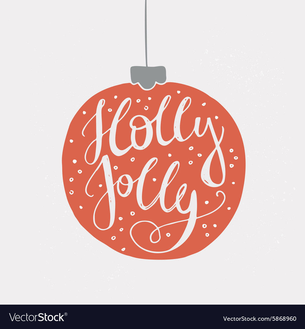 Jolly Holly Christmas Poster