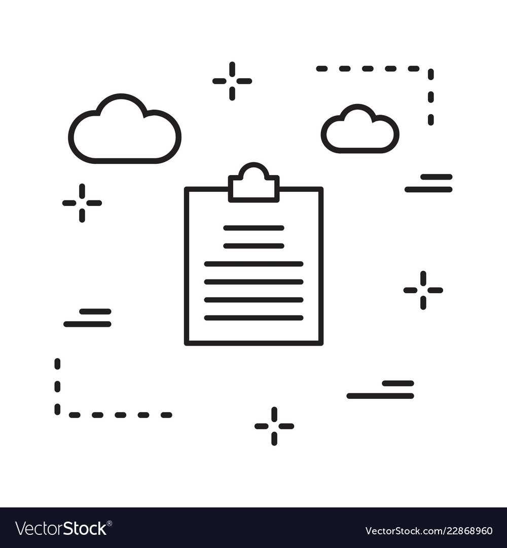 Report icon in creative design with elements