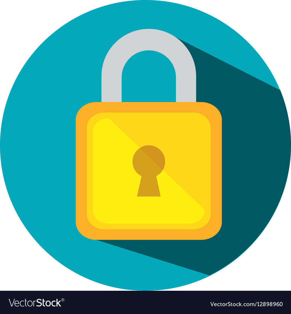 Safe secure padlock icon