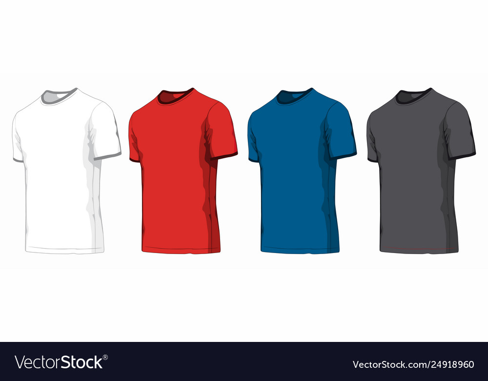 Set t-shirts on white background Royalty Free Vector Image