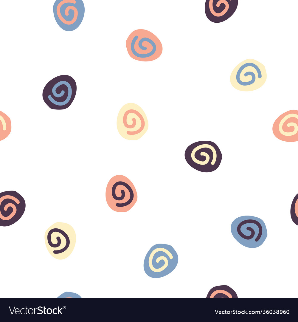 Simple abstract doodle repeat pattern