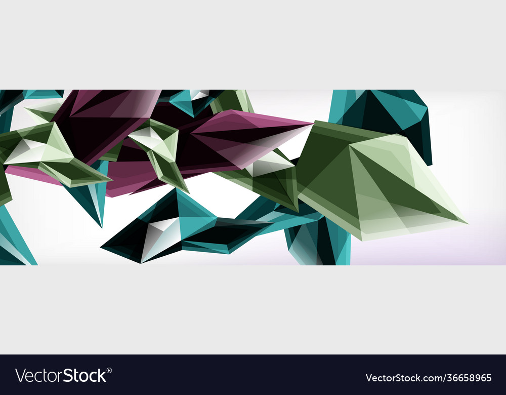 3d triangles and pyramids abstract Vector Image 3d triangles and pyramids abstract