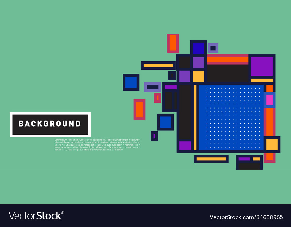 Abstract colorful rectangle background for banner